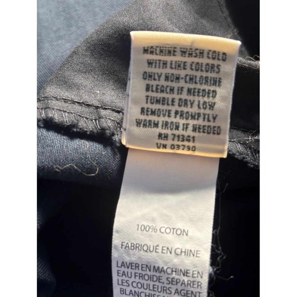 LL Bean Classic Fit Curvy Chino Pants Navy Blue Cotton Size 14 Reg 257250 - Picture 5 of 5
